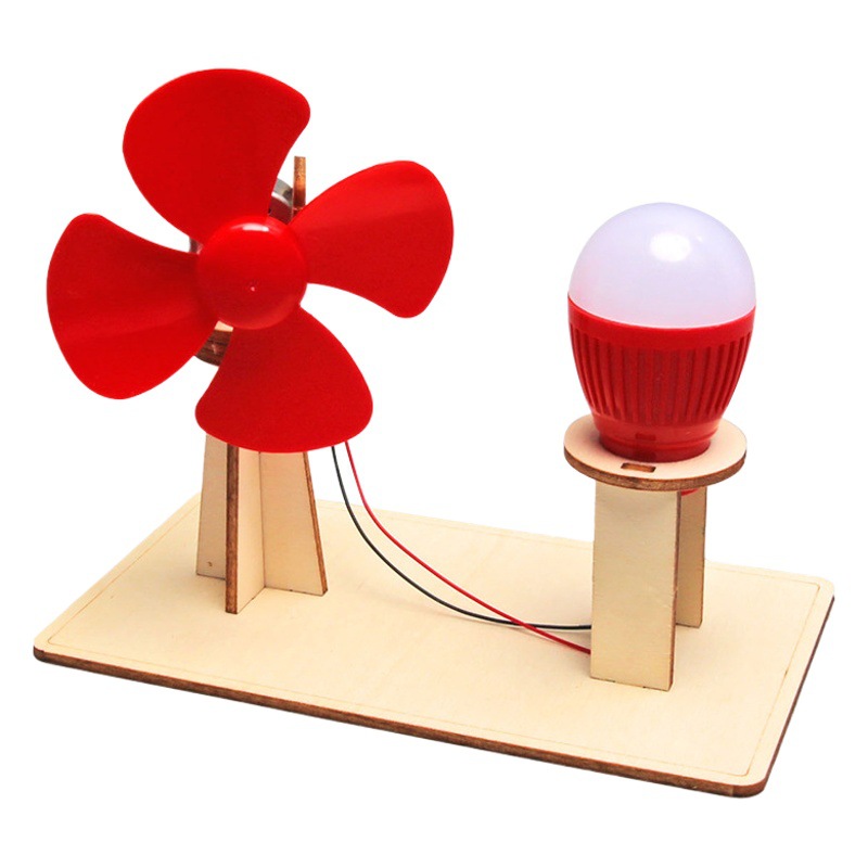 Generador de viento simple tecnología pequeña producción DIY material paquete Escuela Primaria estudiante ciencia experimento educación ciencia y educación Juguetes