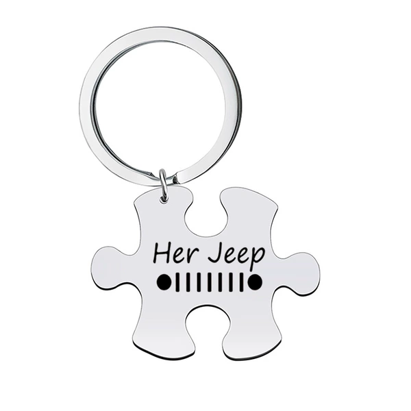 Jeep, steel keychain
