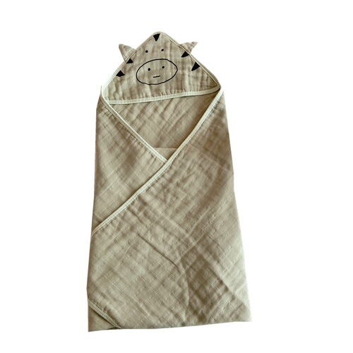 Organic gauze bath towel, cute cartoon blanket, infant towel, baby blanket, birth blanket, newborn blanket