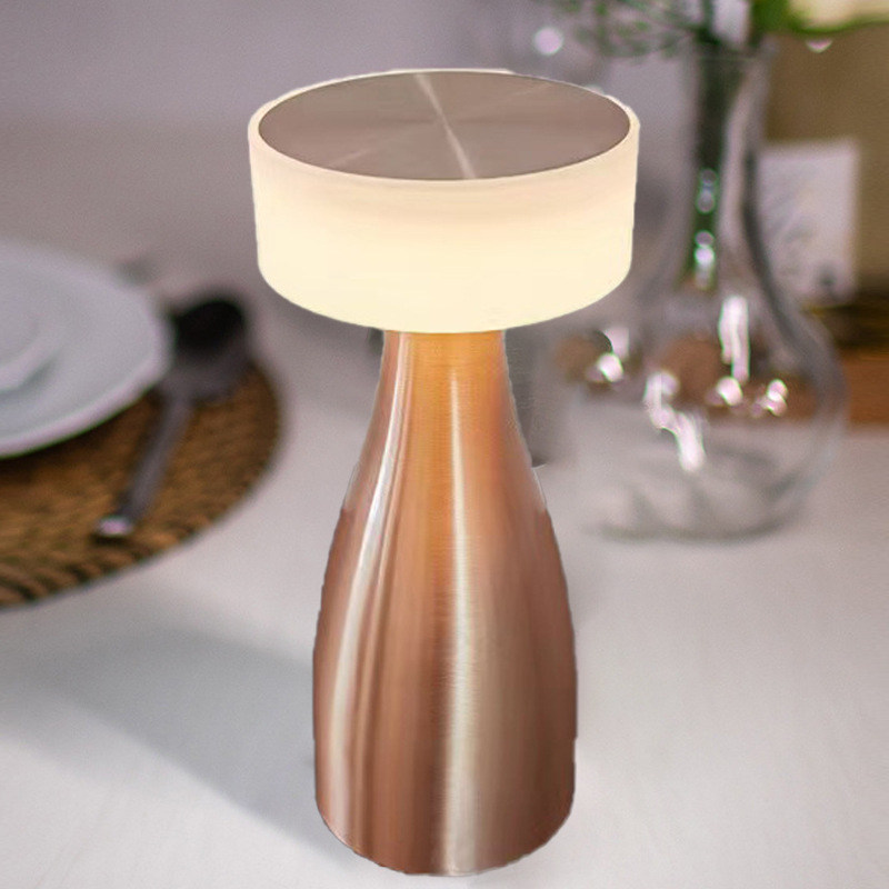 Lampe de table de bar d'hôtel de décoration rétro chambre restaurant table de bar veilleuse LED charge tactile_voghion.com