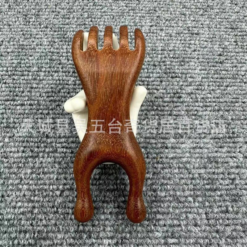金糸檀木イルカマッサージ櫛海馬木櫛メーカー卸売り経絡櫛スポットは木製マッサージ櫛を厚くする|undefined