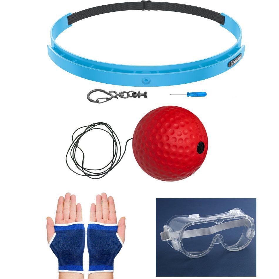 Boxeo de reacción montado en la cabeza bolas de entretenimiento de descompresión para niños bolas de velocidad mágica entrenador de boxeo de ojos para adultos