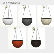 加厚塑料悬挂式自吸水懒人花盆阳台吊兰常春藤绿萝垂吊盆特价清仓