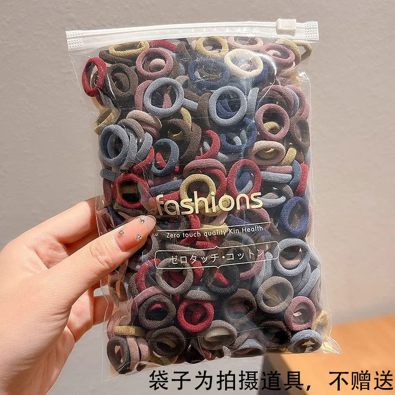 Caricatura encantadora anillo de pelo pulgar no daña el cabello de los niños correa de correa pequeña cuerda de cabello para niñas cuerda de cabello