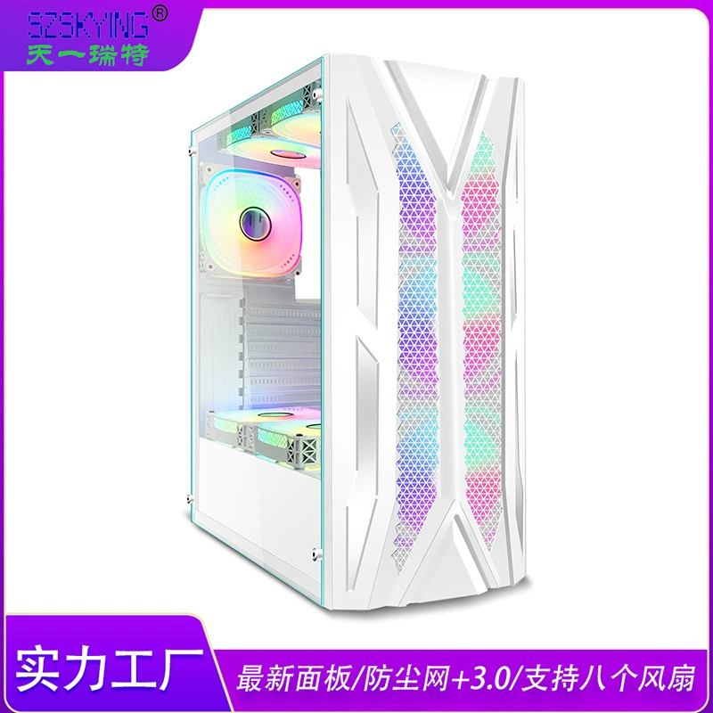 Игровой корпус ATX Настольный корпус 3.0USB стеклянная боковая панель корпуса компьютера Gaming Case Tower