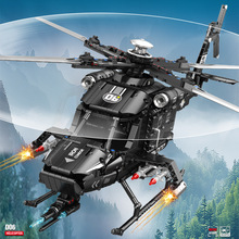 军事飞机兼容乐高积木玩具直升机益智拼装战斗机教育机构礼品