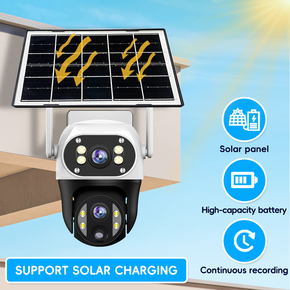 V380pro solar battery WiFi/4G cctv ptz outdoor HD IP camera image 4