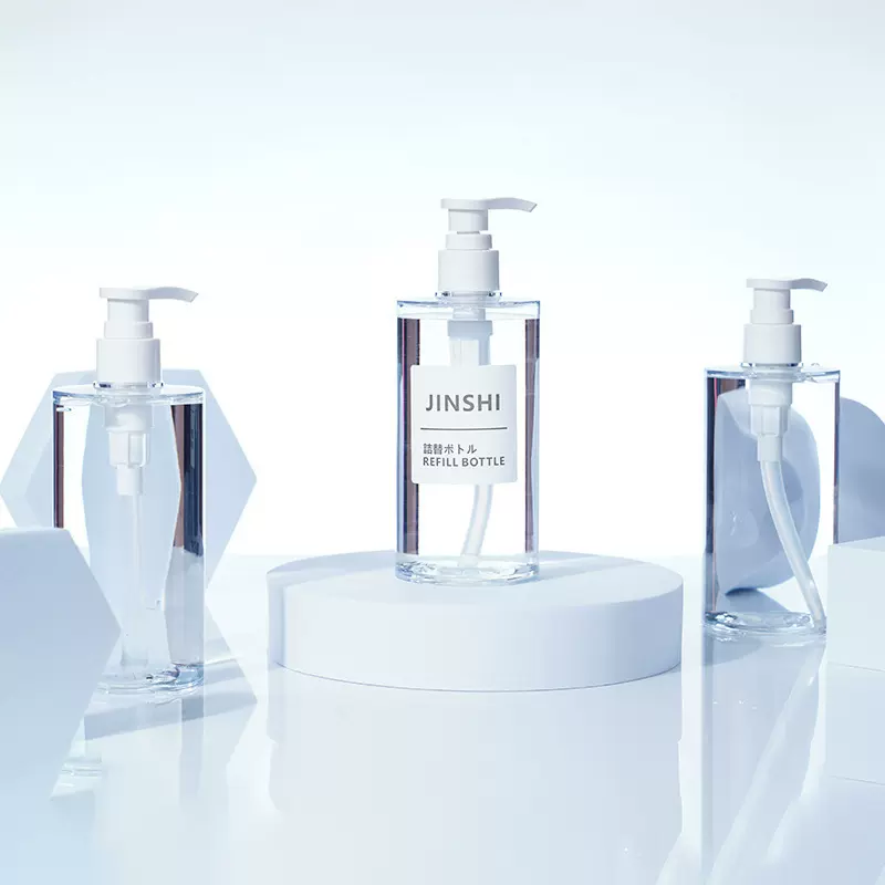 一步法厚壁厚底PETG瓶 男士洗护瓶300ML 洗发水瓶圆瓶