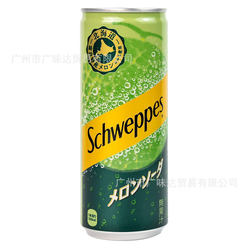 日本进口可口可乐哈密瓜奶油苏打密瓜味果汁碳酸饮料250ml罐装|undefined