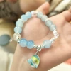 S490 blue tulip bracelet