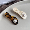 The main Guobo Han france senior Ellipse Pearl Diamond Acetic acid Hairpin Duckbill clip Bangs Edge clamp
