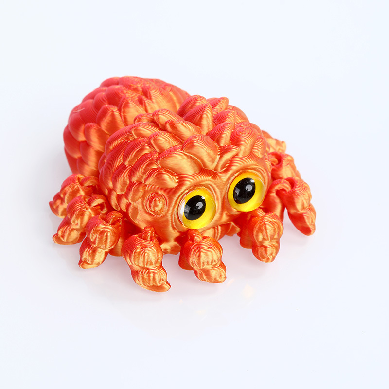 国境を越えた 3D プリント小さなクモかわいいシミュレーション屋台人気のおもちゃモデル関節可動車載人形卸売|undefined