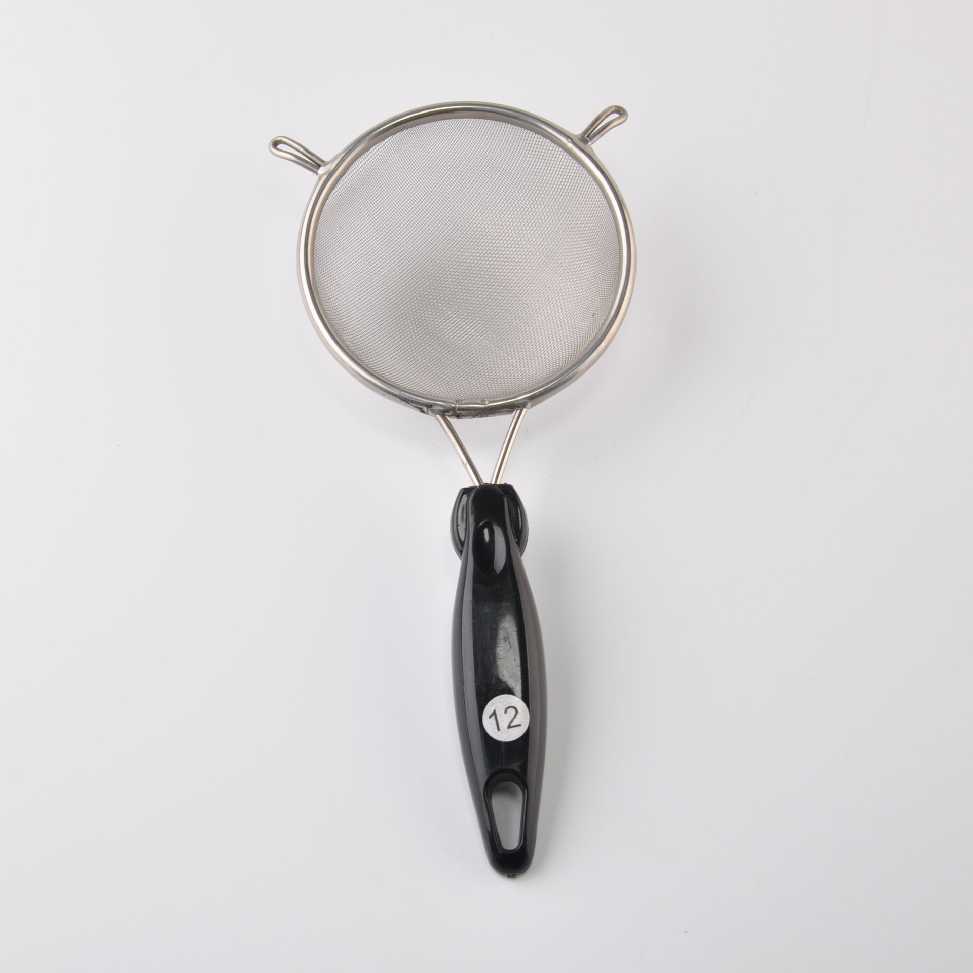 12 # 검은 플라스틱 핸들 나비 메쉬 누출