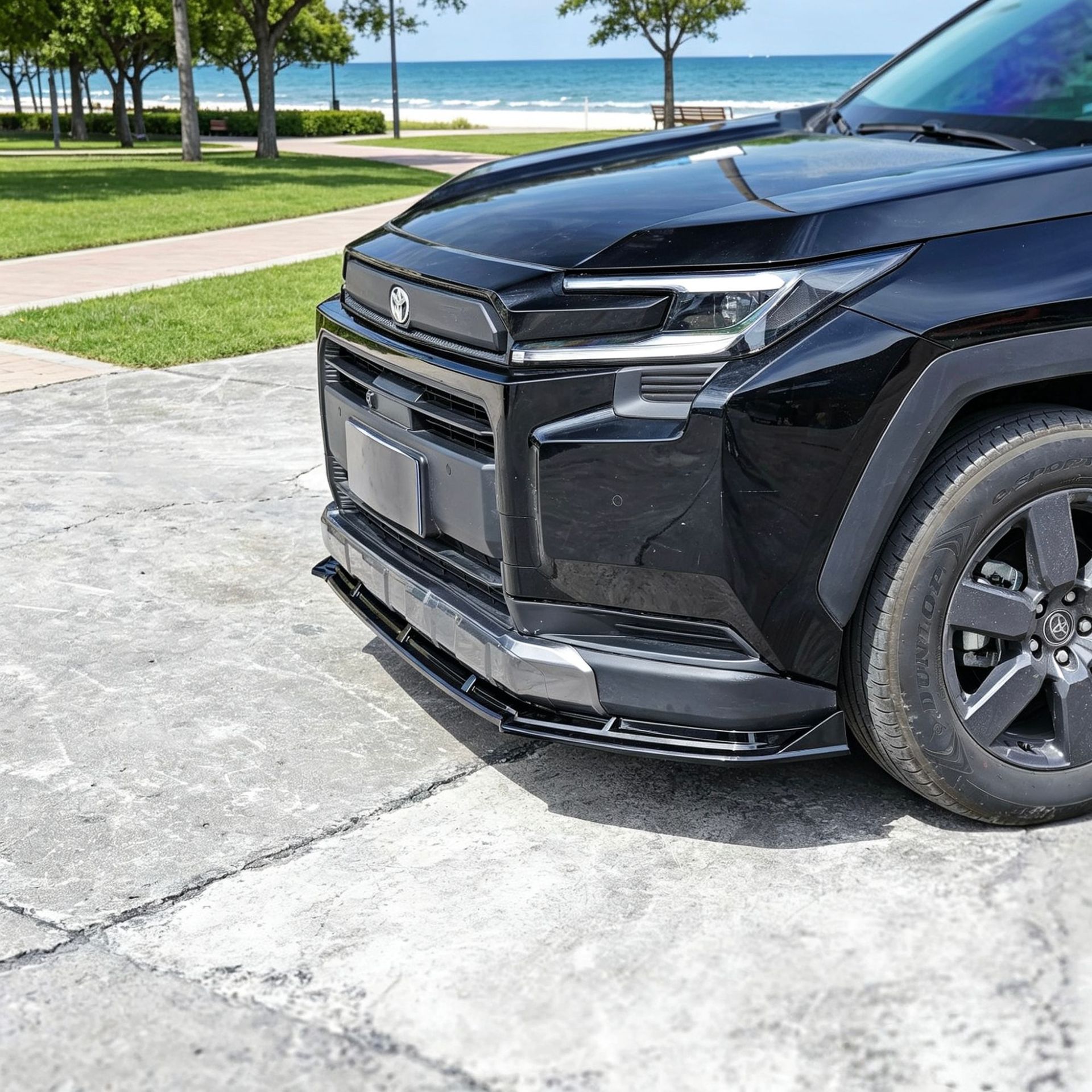 Suitable for 26 Models of Rav4, Rongfang, and Wildlander Modified Front Spoiler, Side Skirts, Rear Bumper, Roof Wing, Rear Diffuser, and Louvered Spoiler