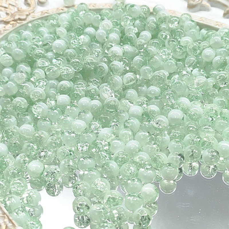 E35 #8mm mitad blanco verde claro