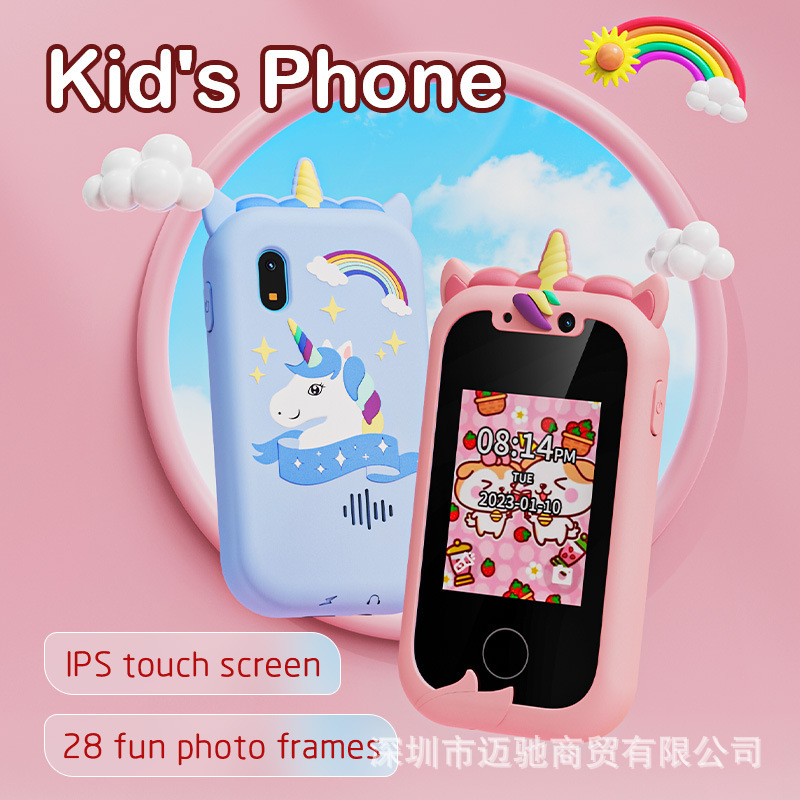 Cross-border new children's mobile phone camera Photo Video Game mini bear handheld touch screen cute toy