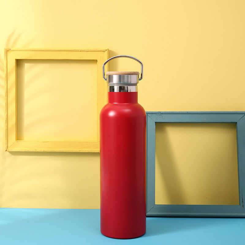 Acero inoxidable Boca Grande deportes hervidor portátil al aire libre escalada olla de doble capa de vacío taza de aislamiento recta fábrica al por mayor