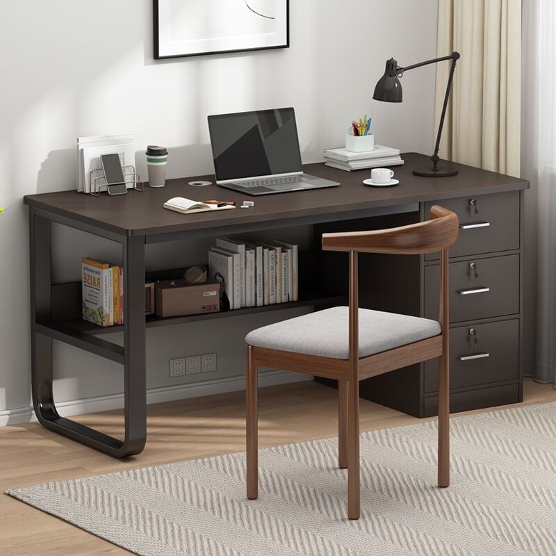 Computer Desk, Desktop Home Office Desk, Bedroom Desk, Executive Desk, Simple Rental House Desk with Drawers Computer Desk, Desktop Home Office Desk, Bedroom Desk, Executive Desk, Simple Rental House Desk with Drawers
