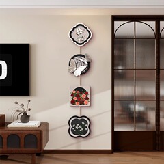 中世スタイルのテレビの背景壁に絵画を掛ける 2025 新しい玄関吊り装飾玄関ペンダントリビングルーム装飾絵画