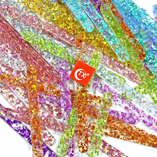 Creative plastic ice cream model sticks Jelly color acrylic dessert ice cream sticks Baked decorative popsicle sticks