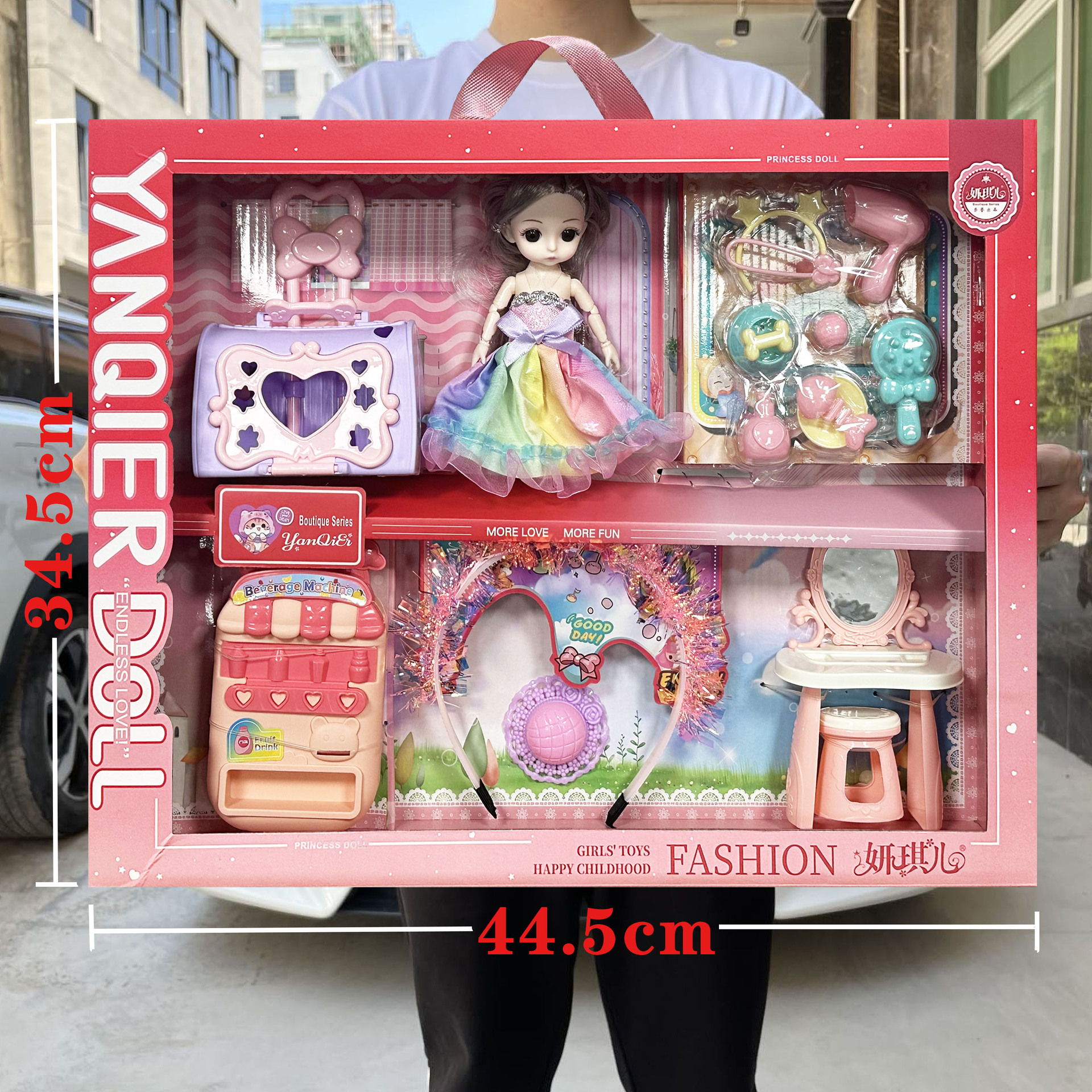 Niña pequeña princesa Barbie muñeca accesorios juegos infantiles juegos de entrenamiento instituciones de inscripción gran caja de regalo de intercambio image 1
