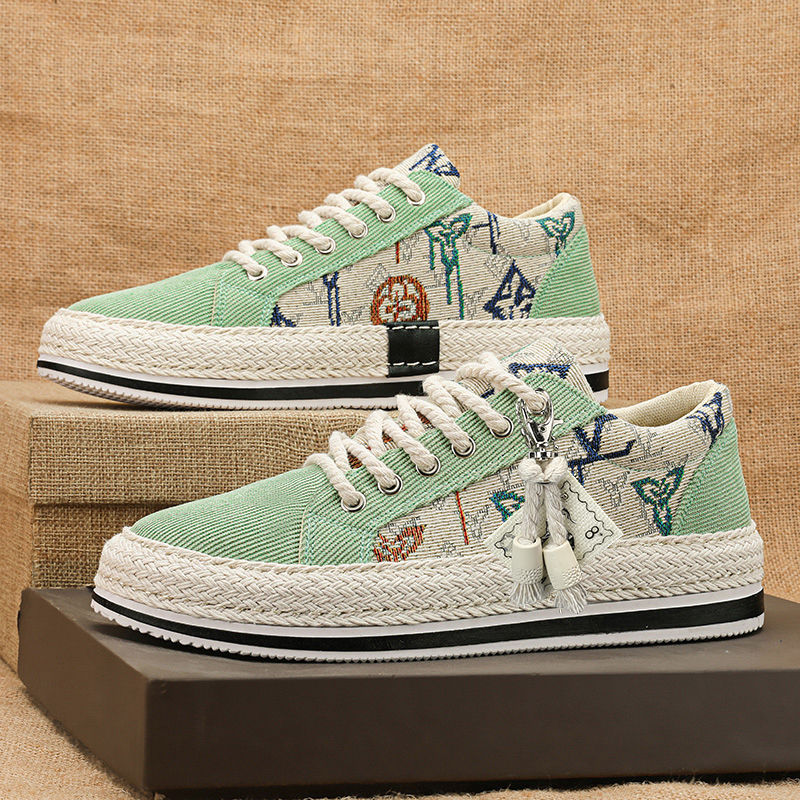Zapatos de lona de hombre invierno ventilado tendencia de cordillera zapatos planos de hombre casual ligero viejo zapatos de tela de Beijing