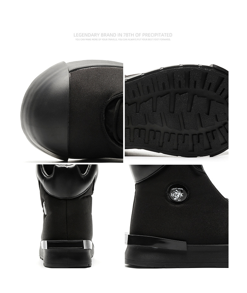 Pantofi sport casual pentru bărbați, cu talpă groasă, din pânză, cu aspect de înălțime, 2025, model nișă, cu design cu cap mare, pentru stradă, model high-end, X227_voghion.com