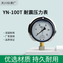 YN-100T耐震径向带后边 船用耐震压力表 1MPa M20*1.5压力计STCIF