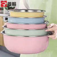 [Цветовая пятишаговая комплектация] Стальная кастрюля для дома кухня суп и личный умывальник толстый сток сток