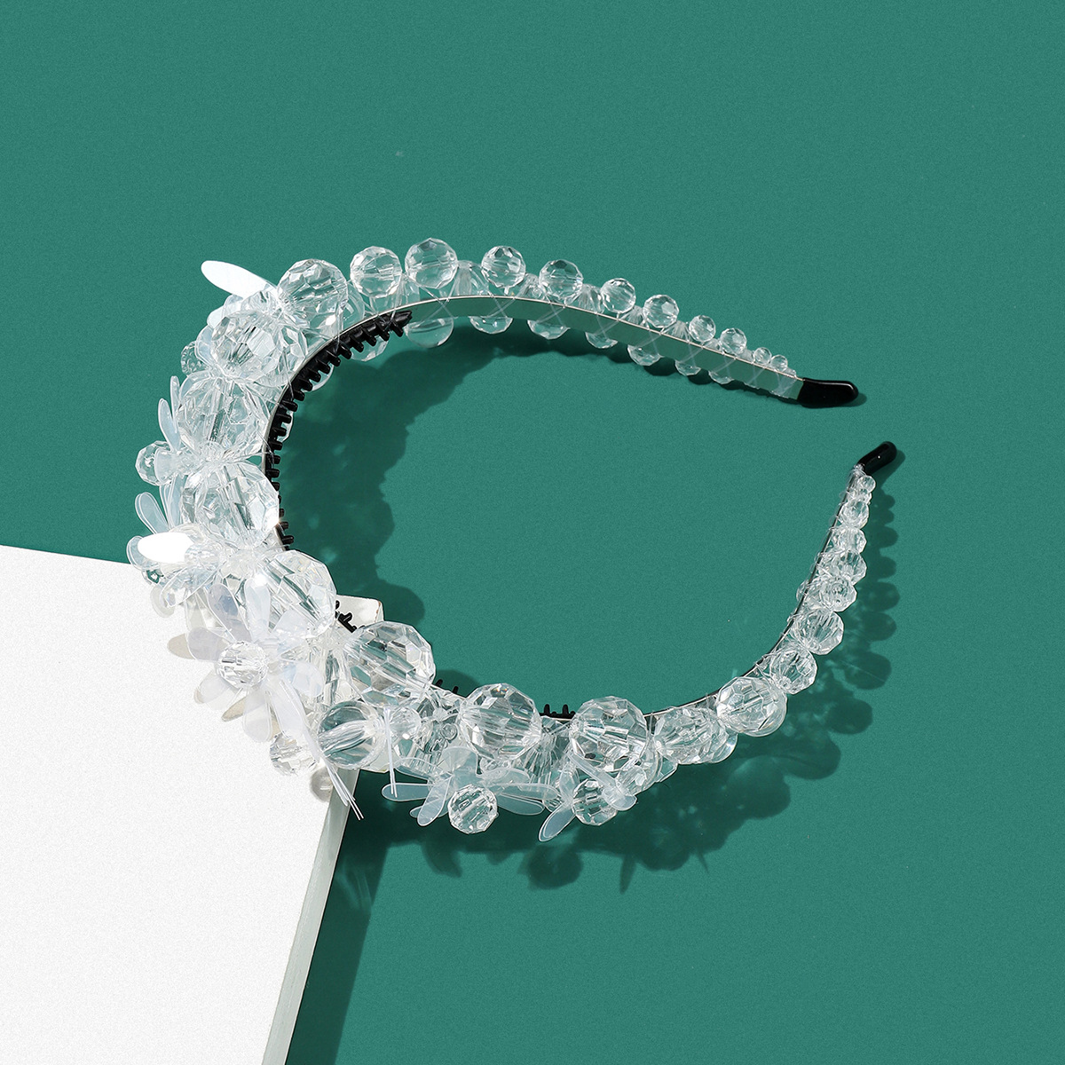 Fashion Flower Artificial Crystal Hair Band