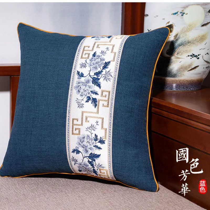 中国風のリビングルームの枕マホガニーソファ枕ベッドサイド大型背もたれクッションコアクッションカバー中国風の腰卸売|undefined