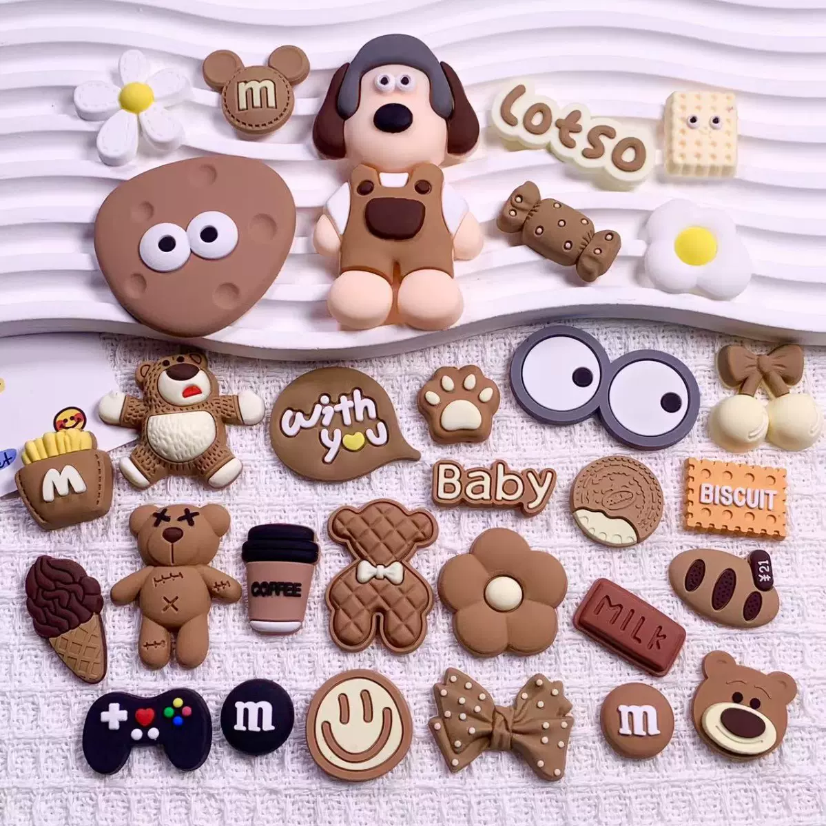 飞行员掌门狗水杯贴配件创意DIY可爱卡通大号小狗 手机壳立体3D贴