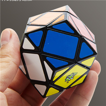 Blue multi-axis polyhedral Rubik's cube, four-axis eight-axis 12-sided fourth-order rhombohedral wolf tooth hydrangea takraw gyro special shape