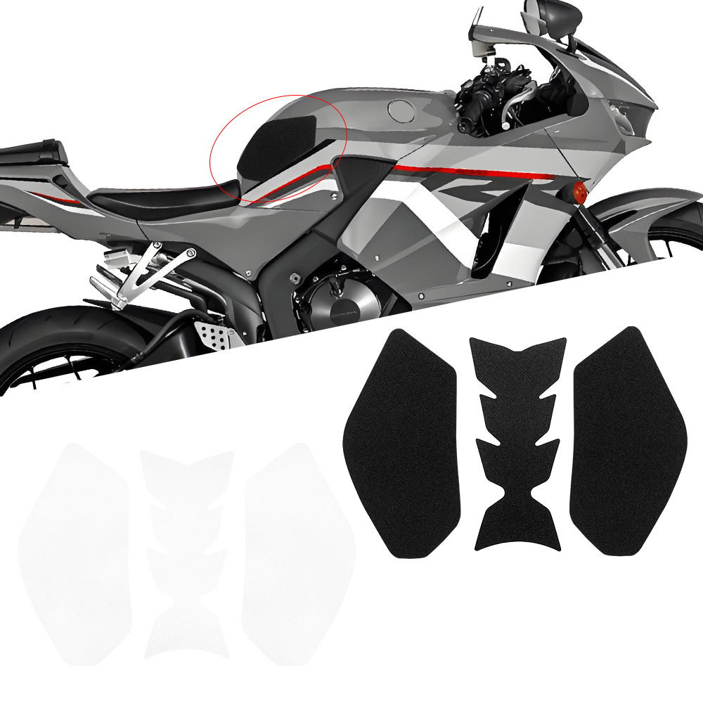 Aplicable a Honda CBR600RR pegatinas de esmerilado anti-rañazos, pegatinas laterales modificadas, pegatinas de tanque de combustible de motocicleta, pegatinas antideslizantes de seguridad