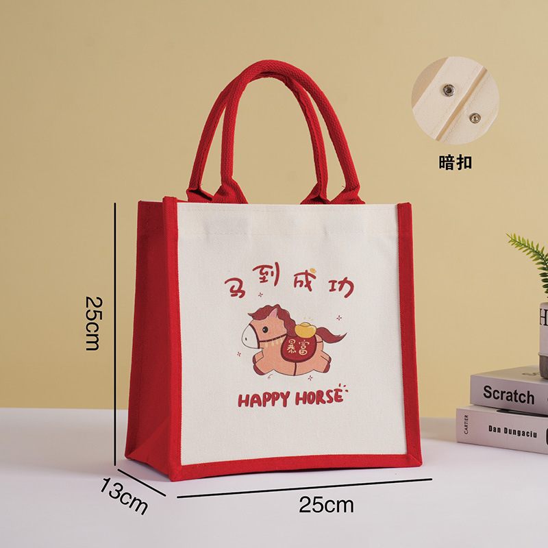 Bolsas de lino personalizadas Renacimiento DIY bolsa de compras de yute Bento impermeable gran capacidad no impresa bolsa de lino image 34