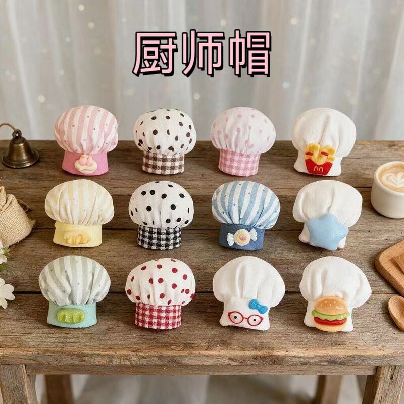 15cm Potato Doll Gazi Sister Doll Clothes Chef Hat 10cm Cotton Doll Star Person Chef Hat Accessories Wholesale