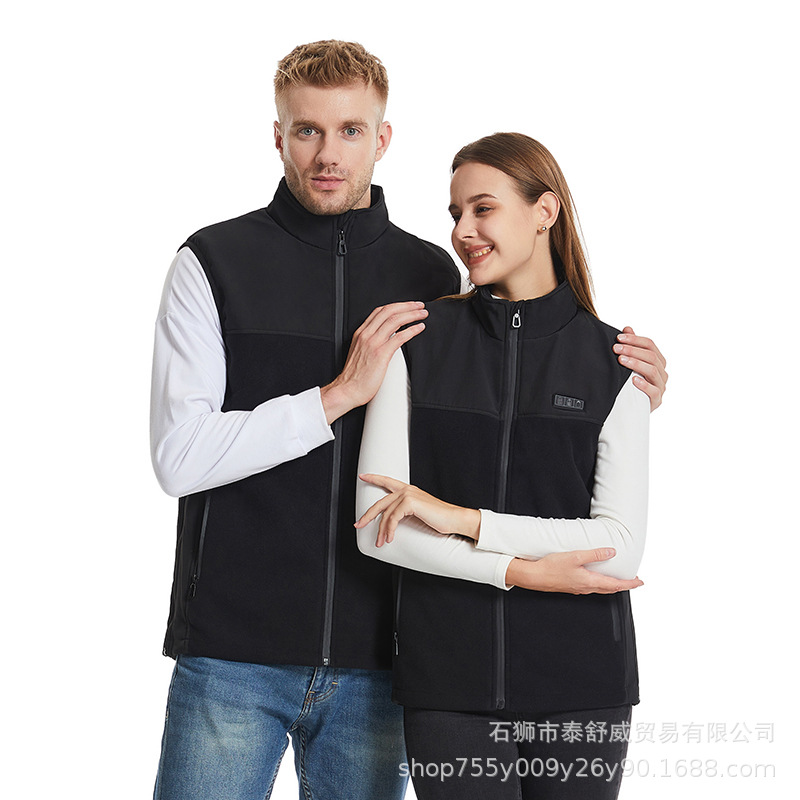 Invierno inteligente chaleco de calentamiento ajustable 13 zona chaleco de calentamiento transfronterizo al por mayor chaleco de calentamiento a temperatura constante