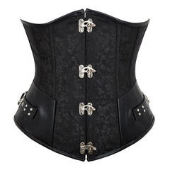 6013 # スチームパンク風ボディスーツ鋼骨宮廷シェイプアップ服steampunk corset