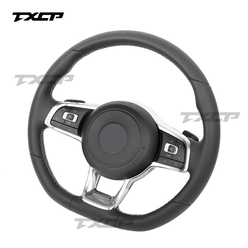 Suitable for Volkswagen 7th generation Golf mk7, Yilang, Sagitar, GTI upgraded and modified full-leather steering wheel