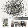 Nail decoration, jewelry, glossy fake nails for nails, accessory for manicure, flat base, wholesale