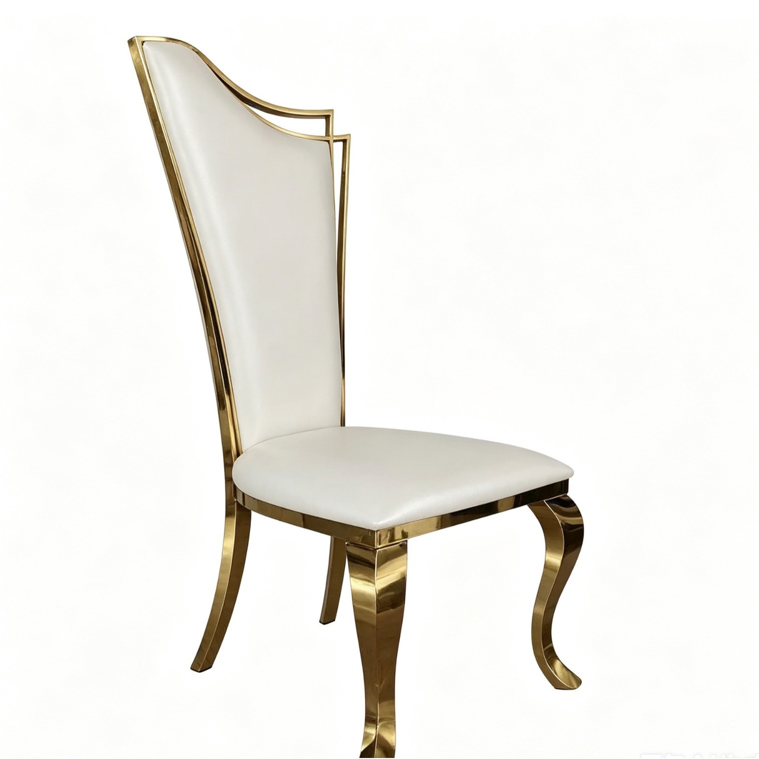 Silla de comedor de acero inoxidable de lujo de alta calidad silla de comedor de cuero de alta gama silla de comedor de restaurante de lujo