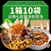 10袋云南七彩菌汤包菌菇汤料包炖鸡煲汤食材松茸羊肚菌类材料干货