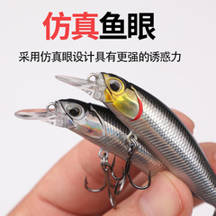 漁具路亞餌沉水米諾緩沉顫超遠投7.5cm5g翹嘴鱖魚鱸魚鮁魚鱤魚