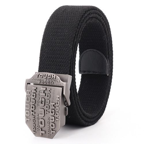 TOUGH Canvas Belt for Men Korean Style Youth Student Outdoor Casual Pants Belt for Women Canvas Wholesale Smooth Buckle