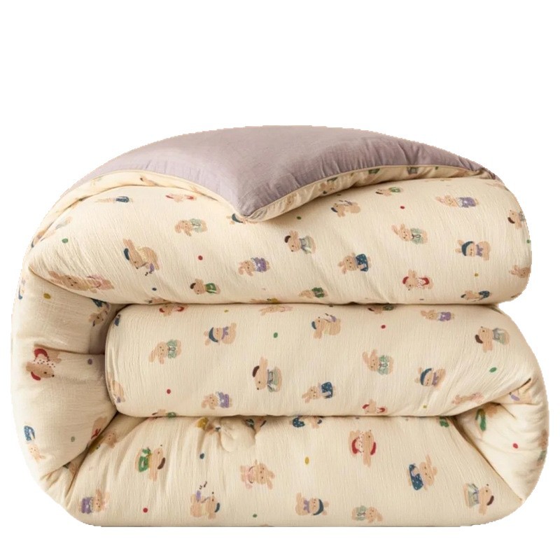 Dual hilos edredón de algodón núcleo de ropa de cama doméstica primavera y otoño edredón de cuatro estaciones universal para una persona doble 2025 nuevo