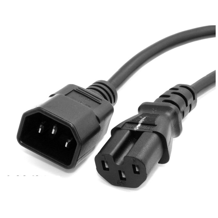 C13-C14电源线 品字公对品字尾插头电源线公母对插电源线延长线