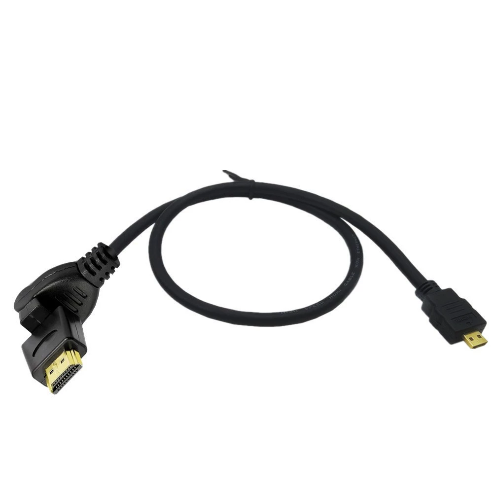 D -type 4K Micro HDMI Line HD Digital Camera Computer TV Mobile Line 360 degrees rotation cable