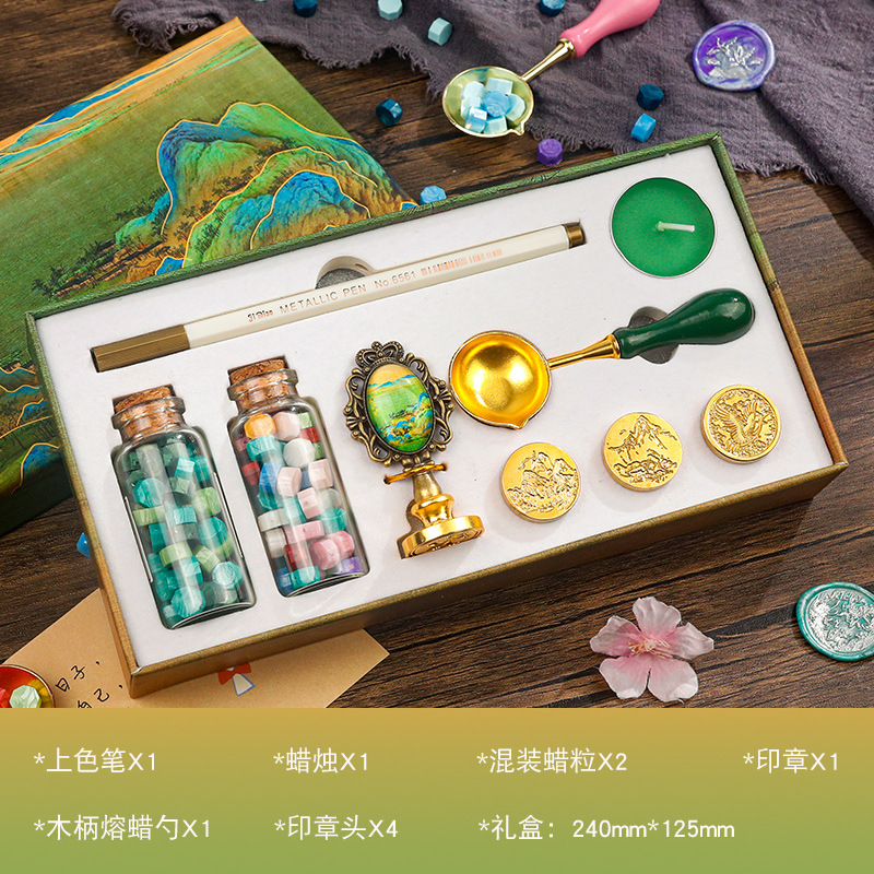 Tienda cultural y creativa Puzzle Astronaut Fire Paint Set Caja de regalo Juguetes prácticos para estudiantes de primaria y secundaria Regalo de cumpleaños creativo