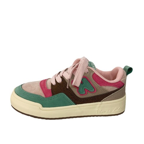 Korean style student color matching versatile trendy shoes  autumn new sports and leisure sneakers Harajuku Hong Kong style canvas shoes on behalf of