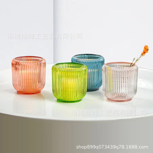 Customized Glass Candle Holder, Customized Candle Cup, Aromatherapy Cup, Household Simple Modern Candle Holder, Candlelight Dinner Candle Cup